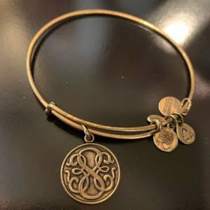 Alex and ani gold bracelet